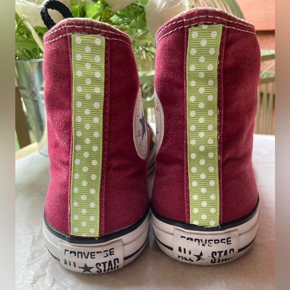Converse Chuck Taylor All Star Classic High Top Upcycled Cherry Women 9 Men 7 - Picture 9 of 14